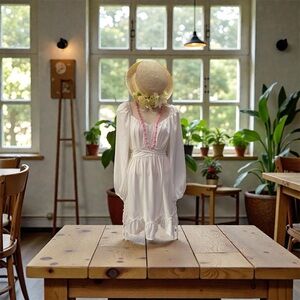 Elegant White Women’s Dress M NWOT